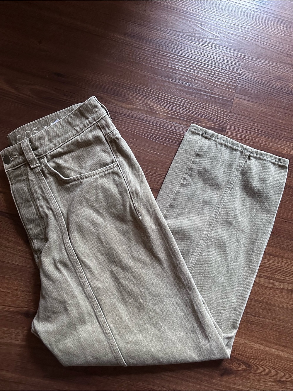 COS Relaxed Mid Rise Wide Leg Jeans